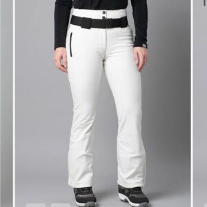 Women’s White Snow Pants - Sleek Slim Fit